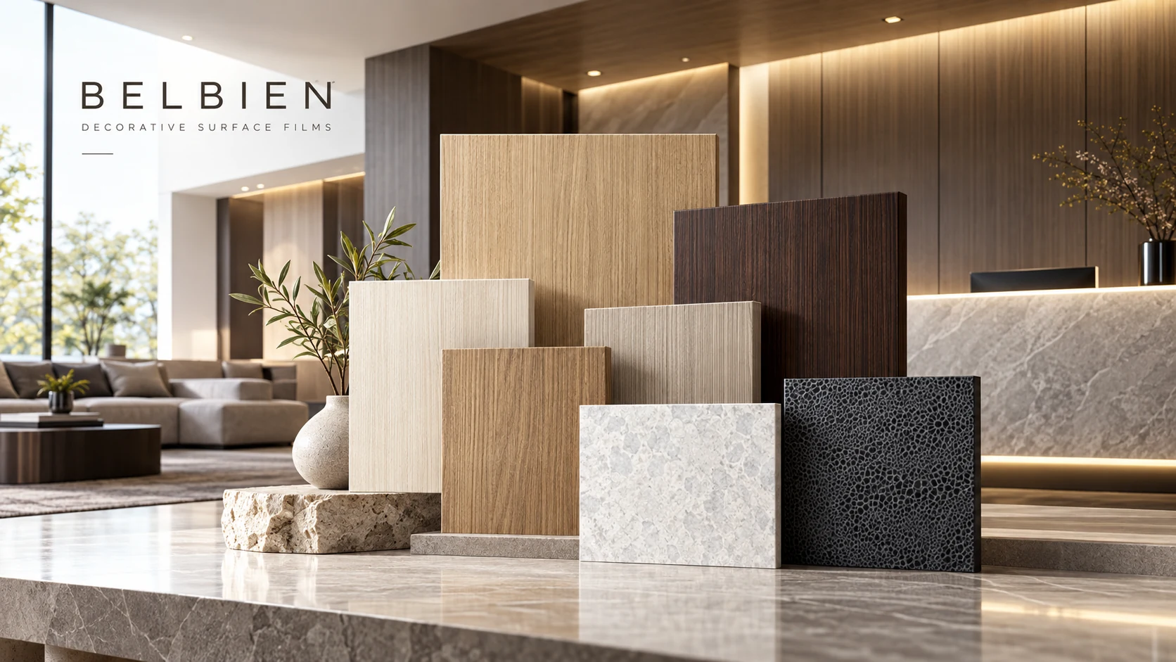 Belbien 建築裝飾膜應用於牆面與室內表面
